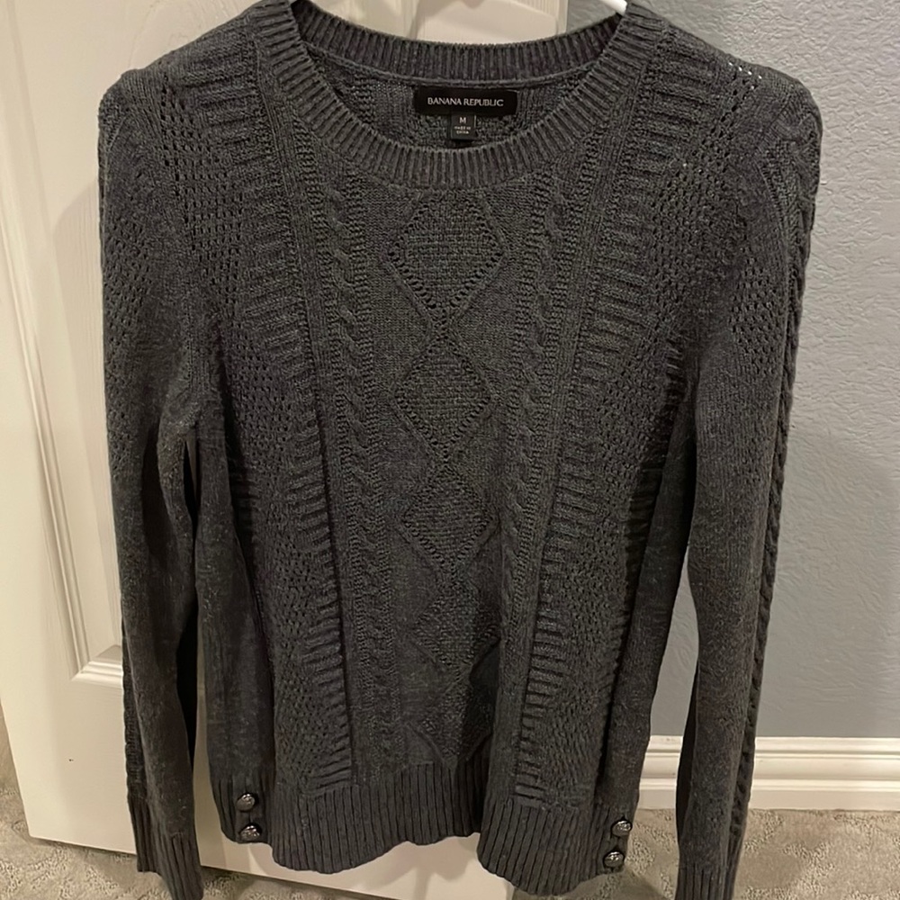 Banana Republic gray sweater in medium